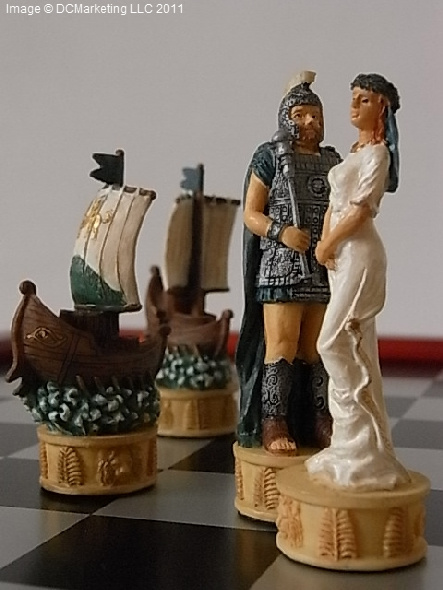 Trojan War Themed Chess Set